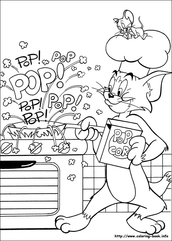 Tom and Jerry coloring picture